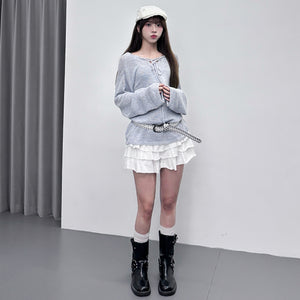 [2WAY] CANNY STRING KNITWEAR/ 3色