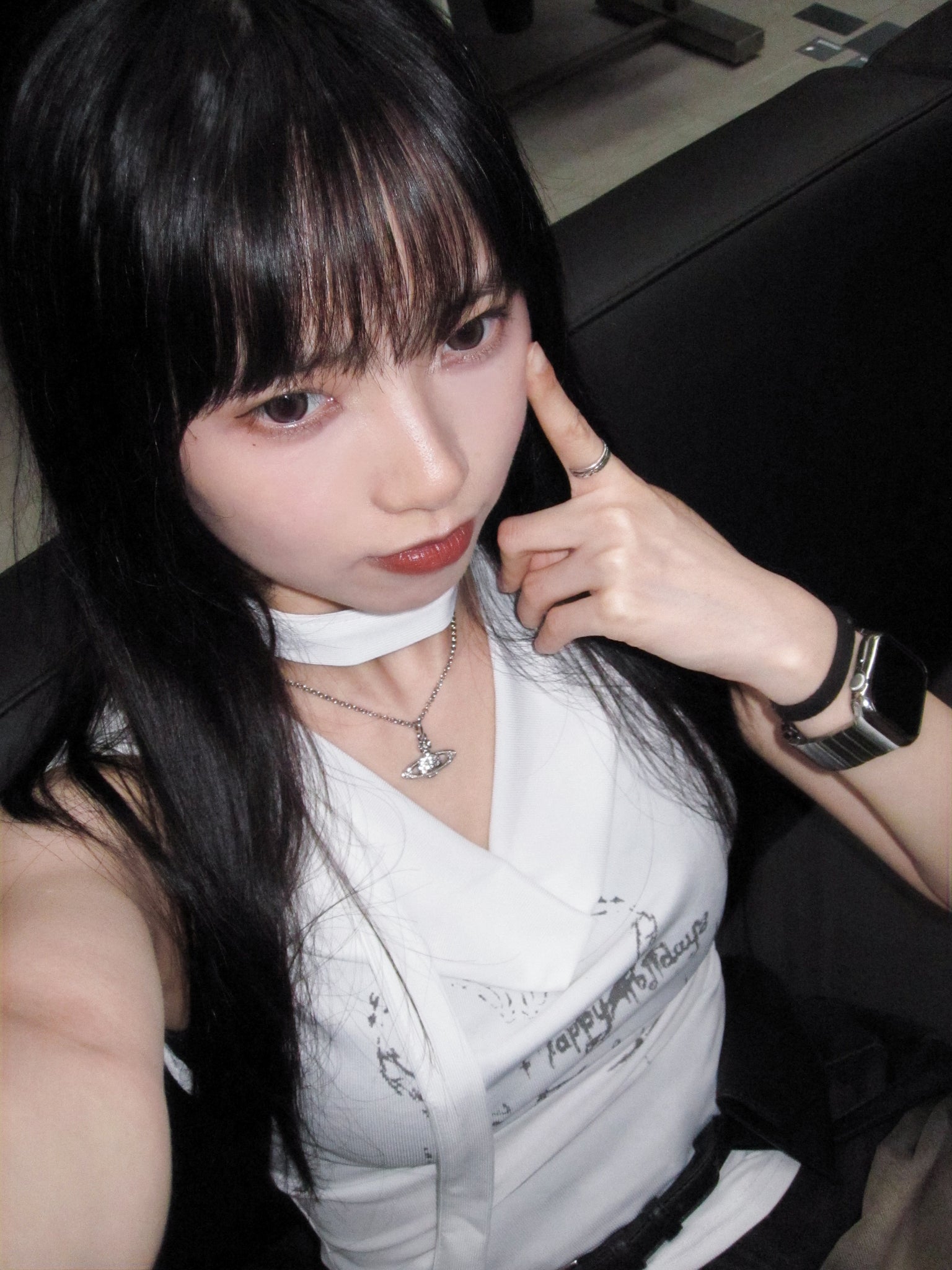 [2WAY: TANK TOP&OFF SHOULDER] SECRET ANGEL TOP WITH SCARF SET/ 1色