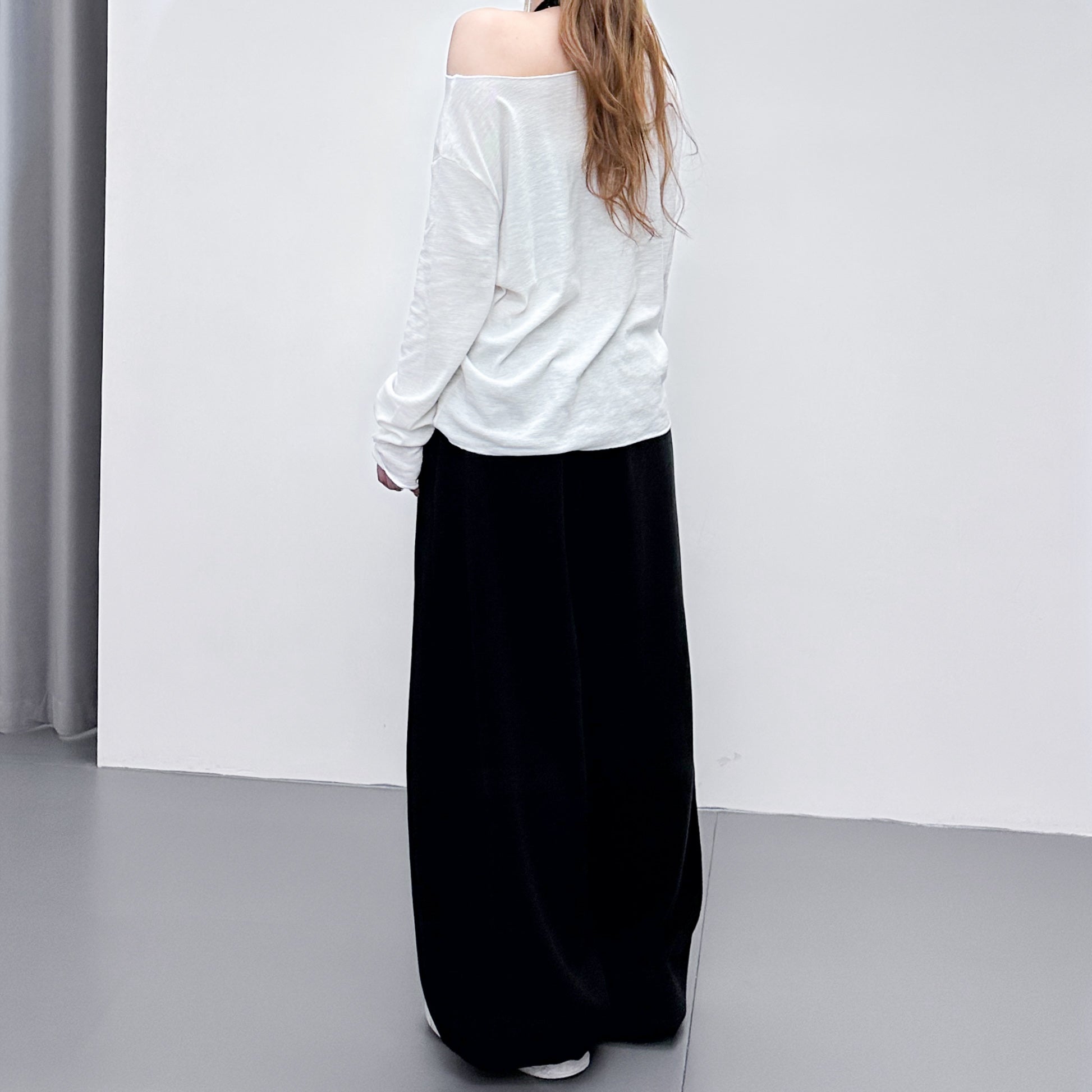 AMILIA LETTER OFF SHOULDER LONG SLEEVE/ 2色