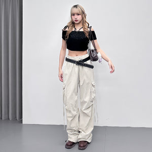 [韓妹必備] 2WAY STARS BOAT-NECK TEE/ 3色