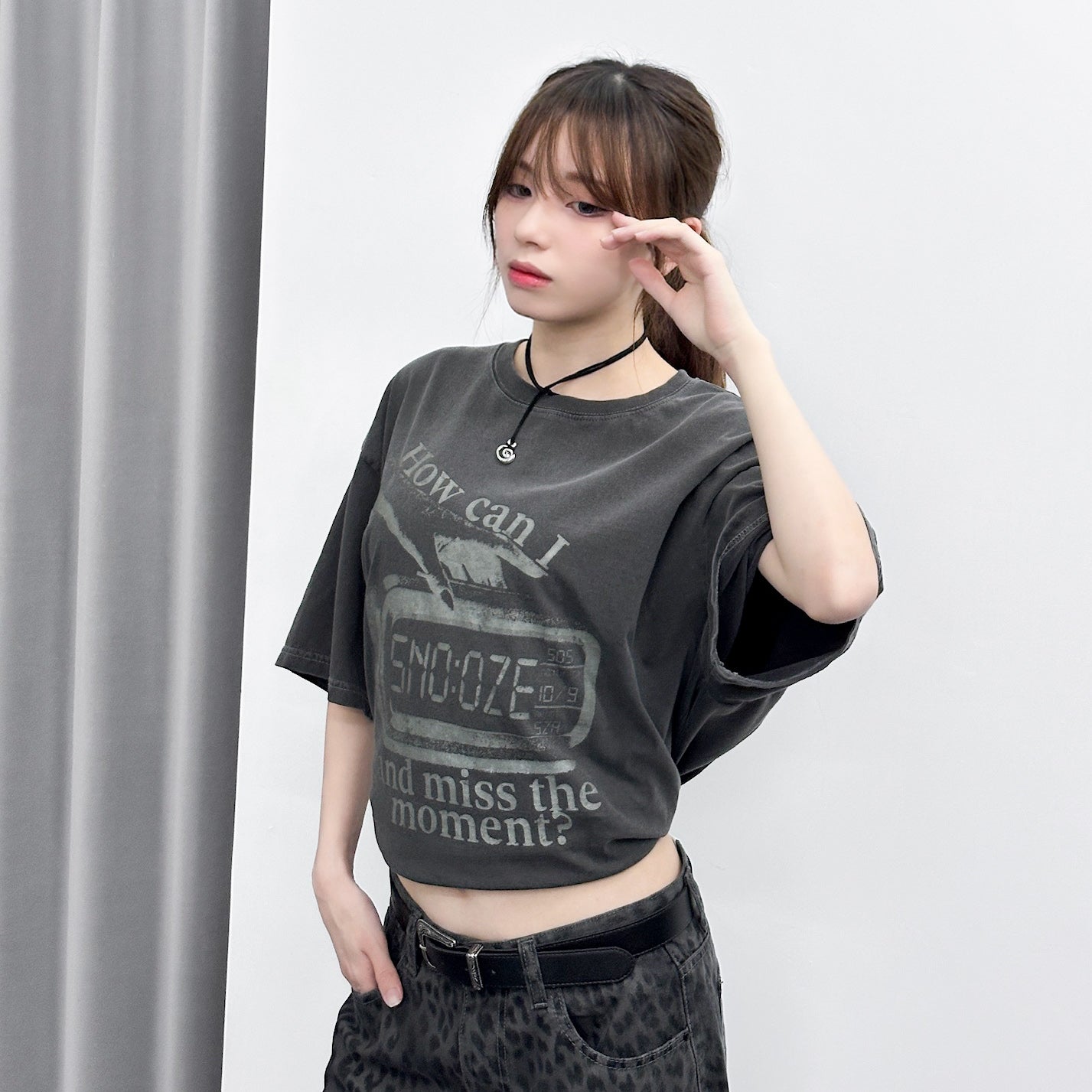 [UNISEX] HOW CAN I SNOOZE OVERSIZE TEE/ 1色