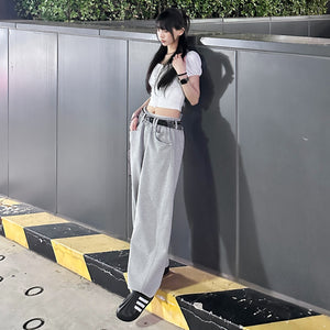[UNISEX] 有皮帶位! 可束腳SWEATPANTS/ 1色
