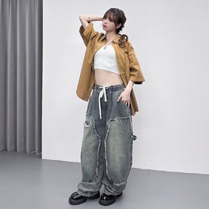 [BEST] UNISEX PIGMENT OVERSIZE SHIRT/ 4色