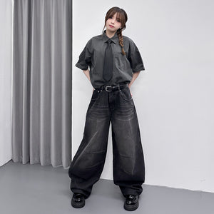 [UNISEX彎刀褲] VINTAGE SCIMITAR DENIM PANTS/ 2色
