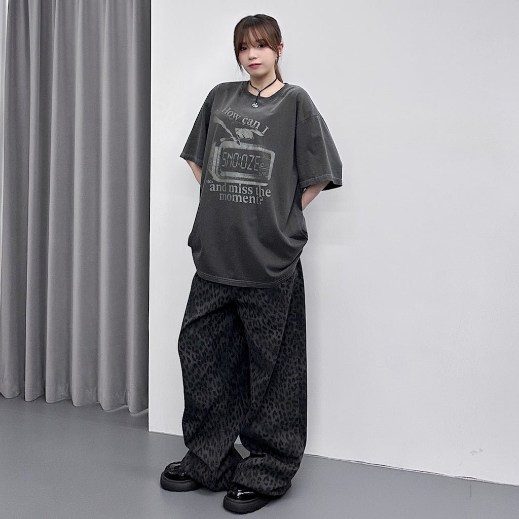 [UNISEX] HOW CAN I SNOOZE OVERSIZE TEE/ 1色