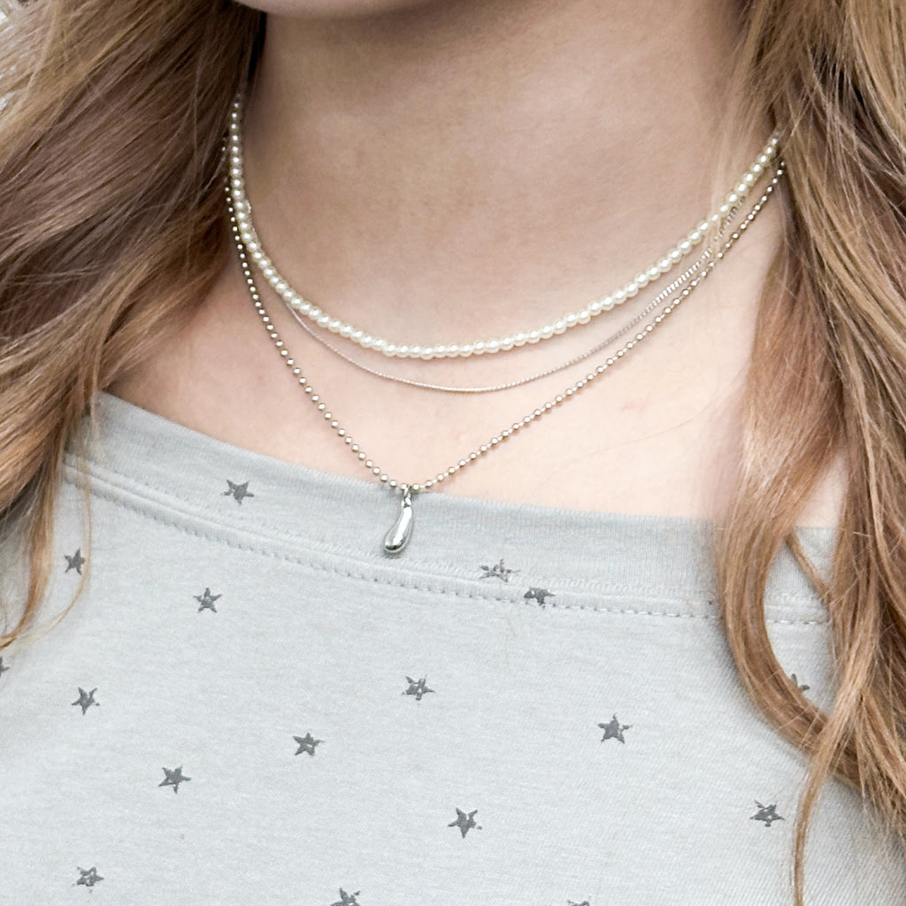 [SET] PEARL NECKLACE SET/ 1色