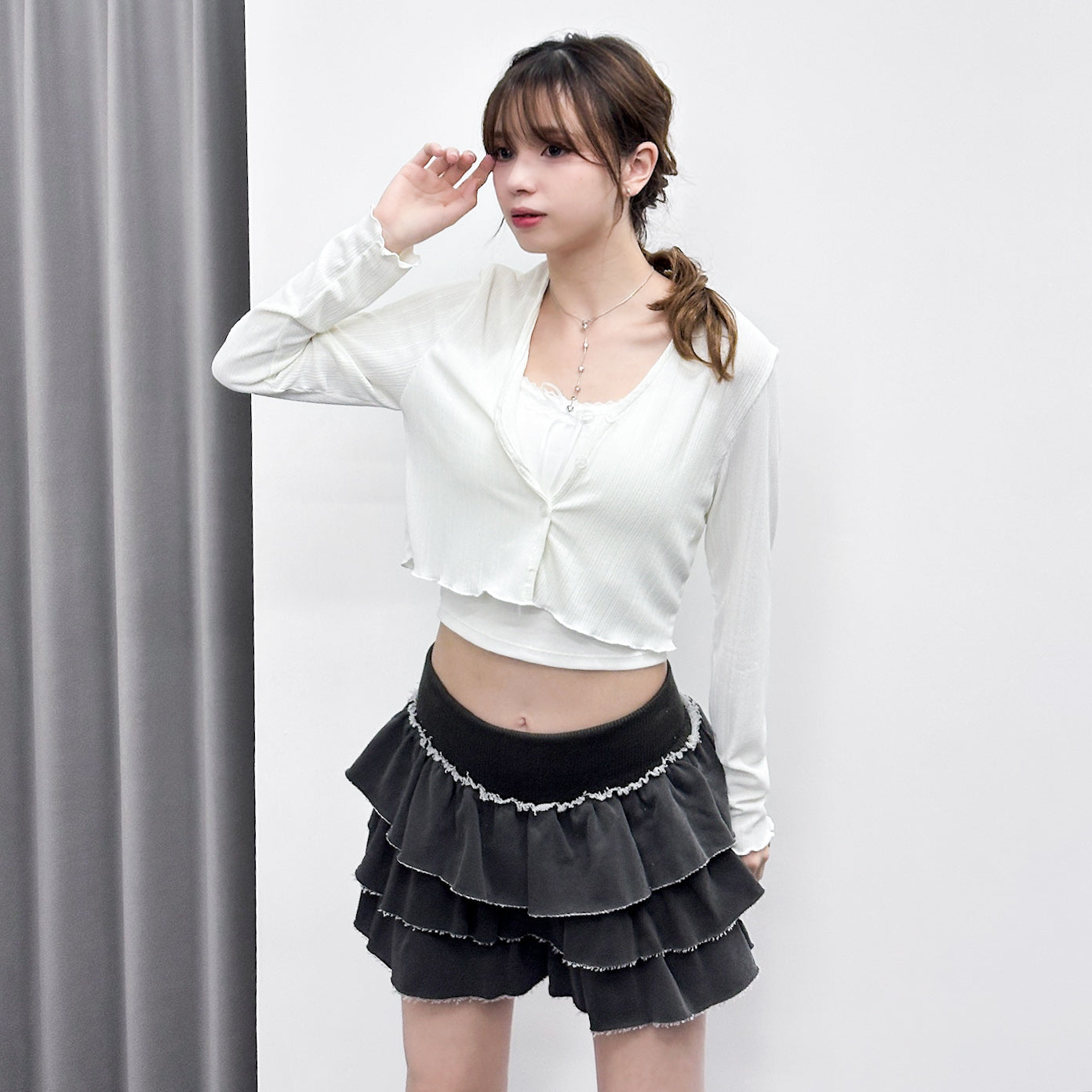 彈彈冰感木耳邊CARDIGAN/ 2色