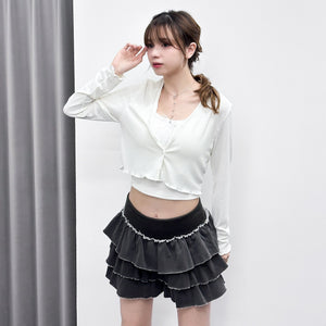 彈彈冰感木耳邊CARDIGAN/ 2色