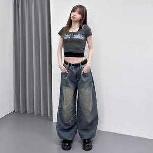 [UNISEX彎刀褲] VINTAGE SCIMITAR DENIM PANTS/ 2色