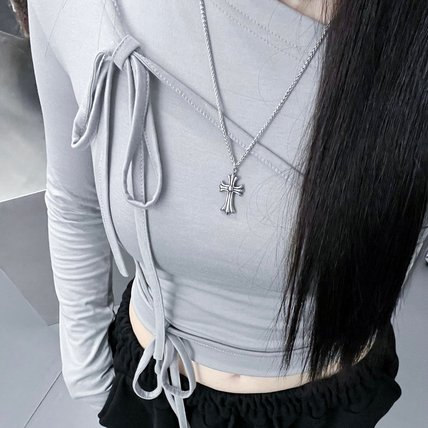 [醫療鋼] HOLY CROSS NECKLACE/ 1色