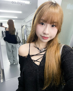 [2WAY] CANNY STRING KNITWEAR/ 3色