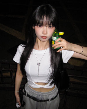 HANAMAKI CROP TEE/ 2色