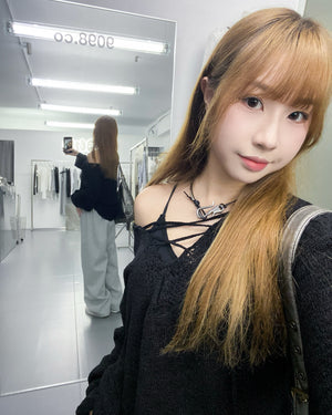 [2WAY] CANNY STRING KNITWEAR/ 3色