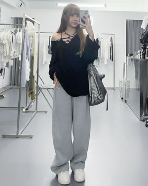 [2WAY] CANNY STRING KNITWEAR/ 3色