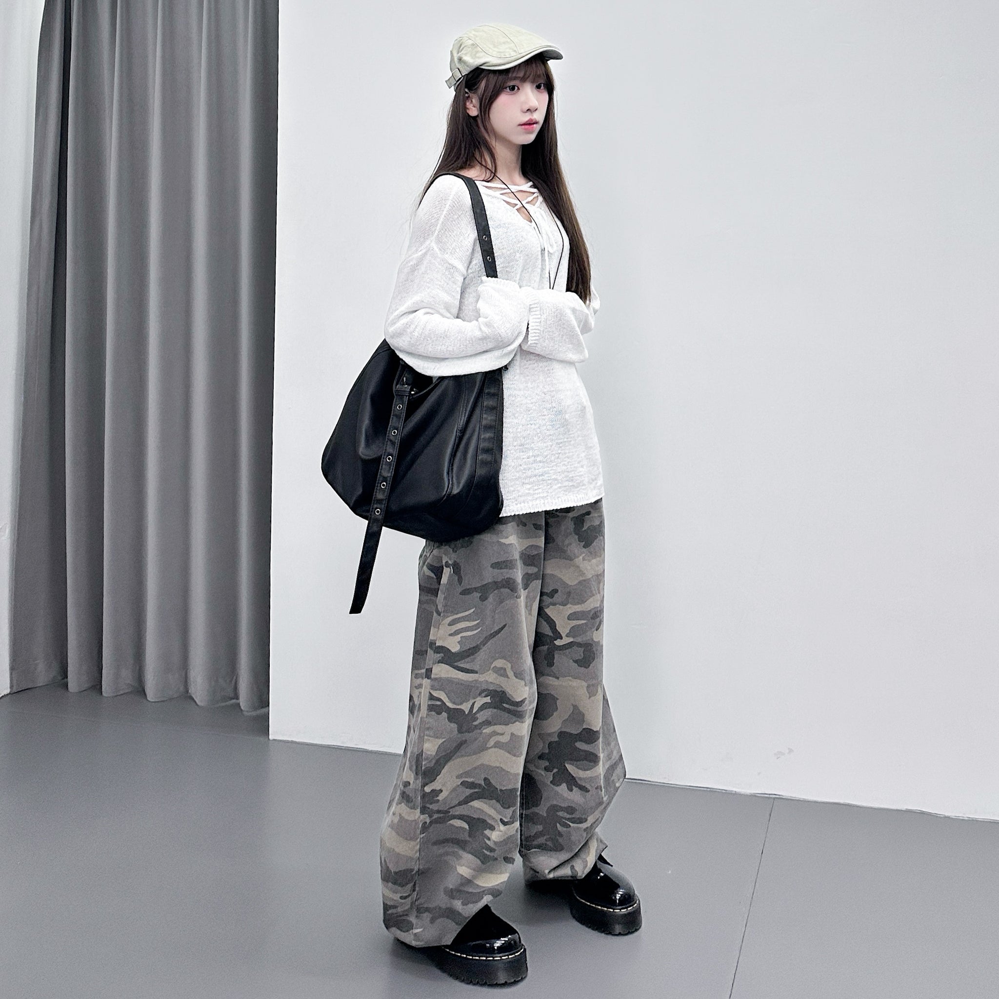 [2WAY] CANNY STRING KNITWEAR/ 3色