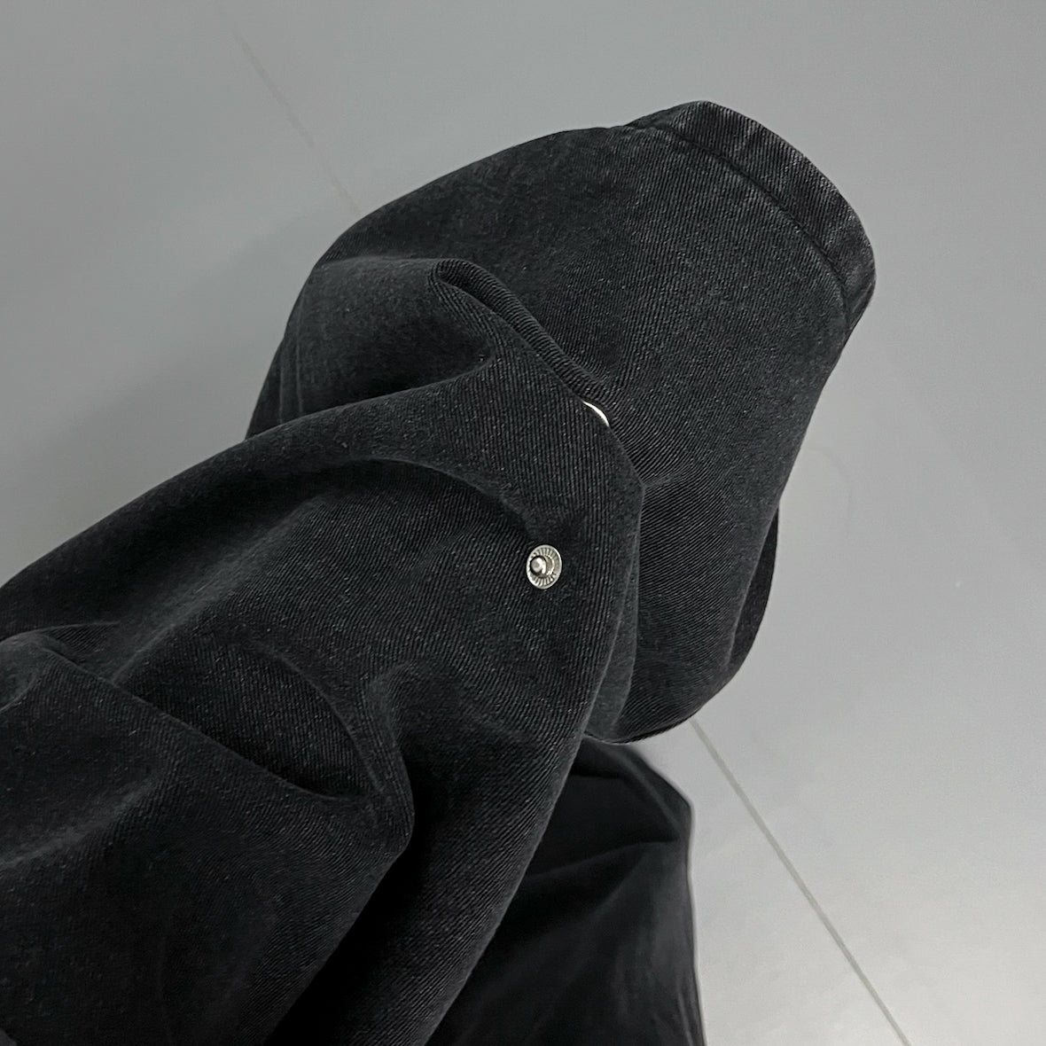 [BEST] UNISEX做舊復古蘇蘇邊SUPER WIDE DENIM PANTS/ 2色