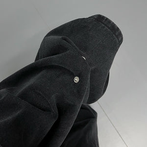 [BEST] UNISEX做舊復古蘇蘇邊SUPER WIDE DENIM PANTS/ 2色