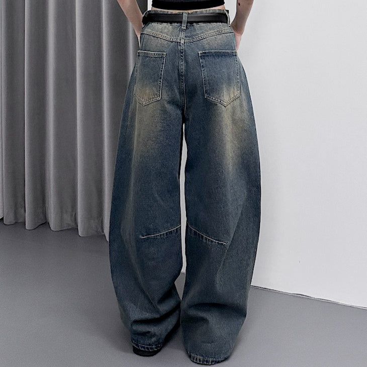 [UNISEX彎刀褲] VINTAGE SCIMITAR DENIM PANTS/ 2色