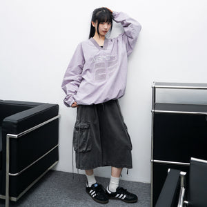 [UNISEX] 水洗BEST STRING CARGO BERMUDA PANTS/ 2色