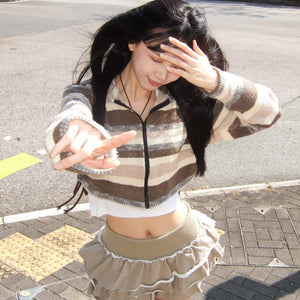 PIGMENT FRINGE RUFFLE SKIRT PANTS/ 2色