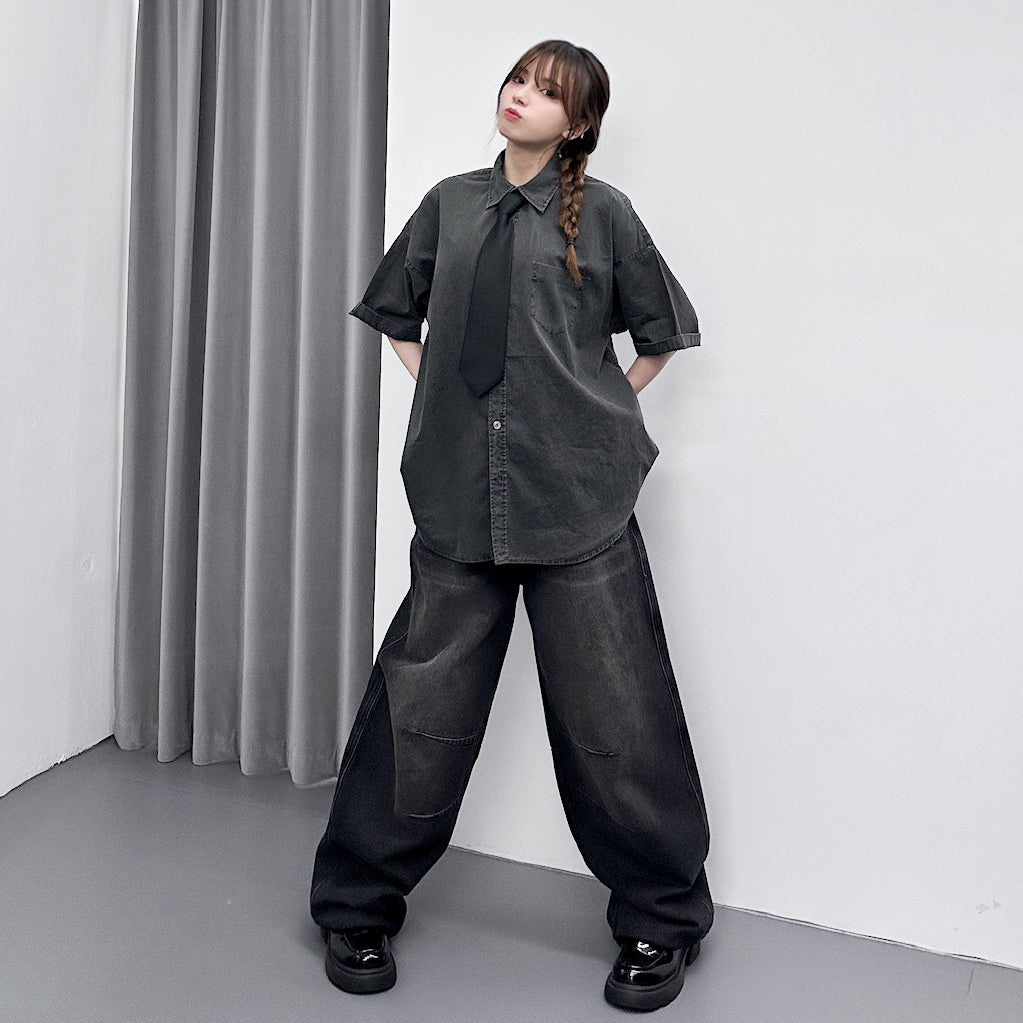 [UNISEX彎刀褲] VINTAGE SCIMITAR DENIM PANTS/ 2色