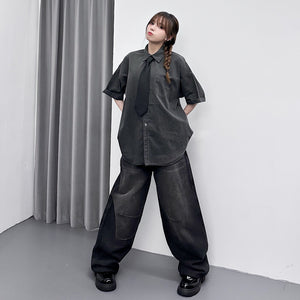 [UNISEX彎刀褲] VINTAGE SCIMITAR DENIM PANTS/ 2色
