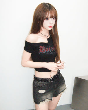 [KARINA同款] DIRTY WORK DIRTY SHORTS/ 2色