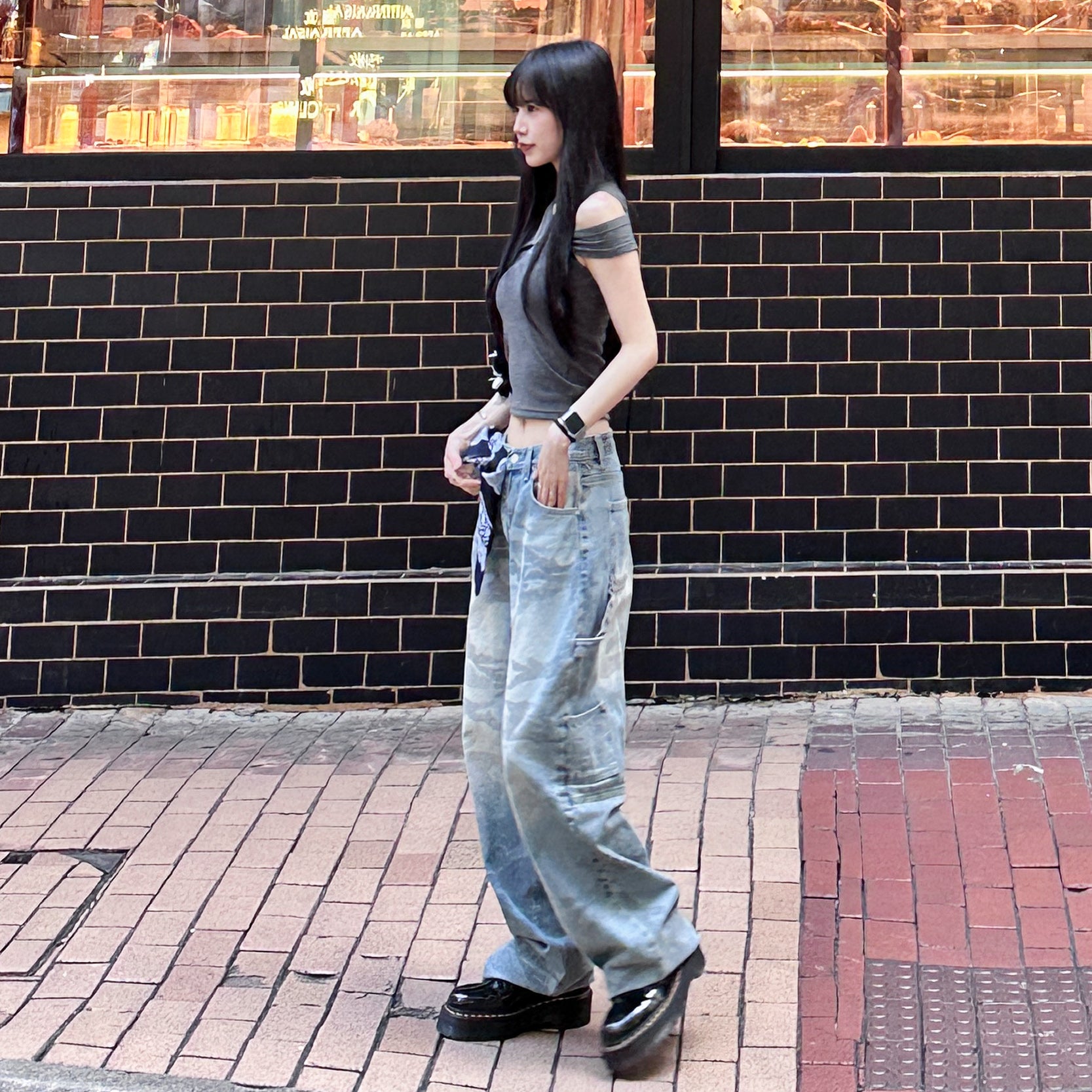 [2WAY] UNTIE THE KNOT CROP TEE/ 2色