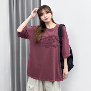 [UNISEX] 刺繡3D GHOST OVERSIZE TEE/ 3色