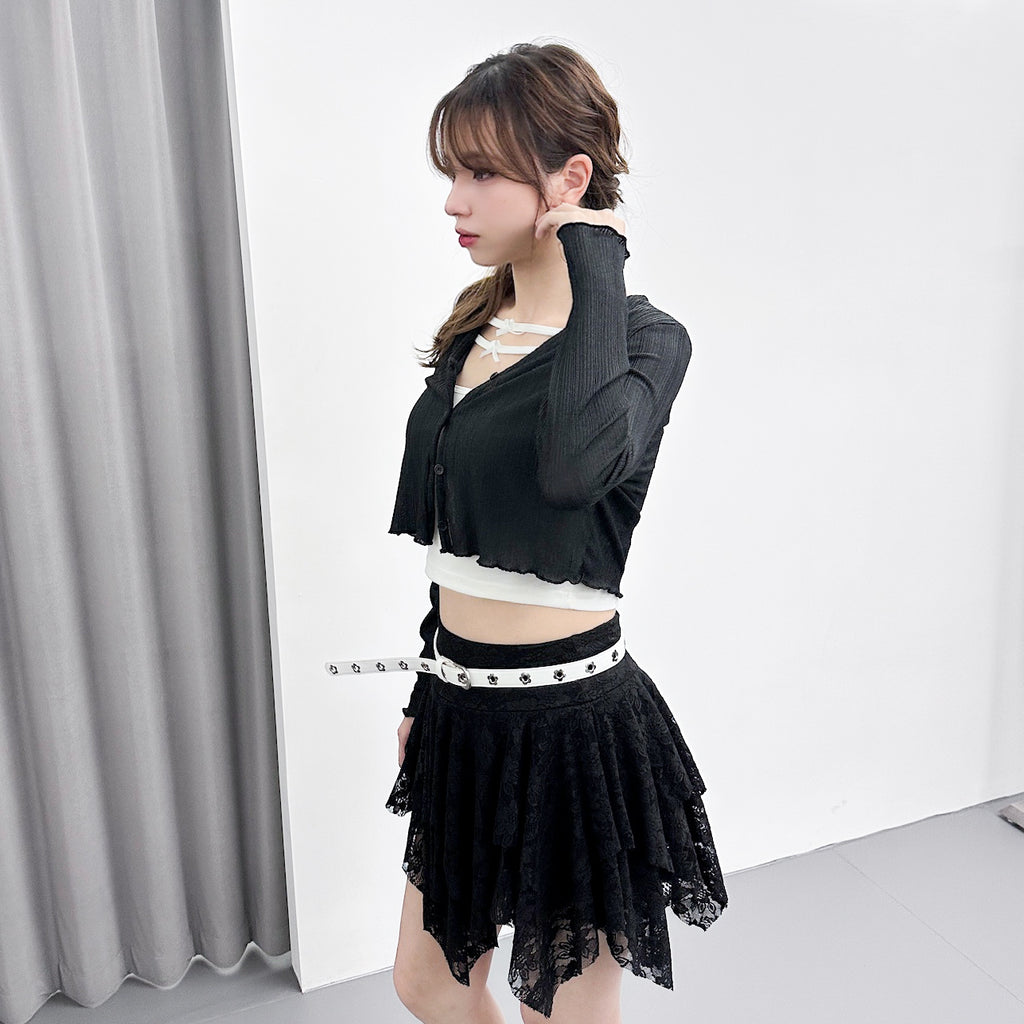 彈彈冰感木耳邊CARDIGAN/ 2色