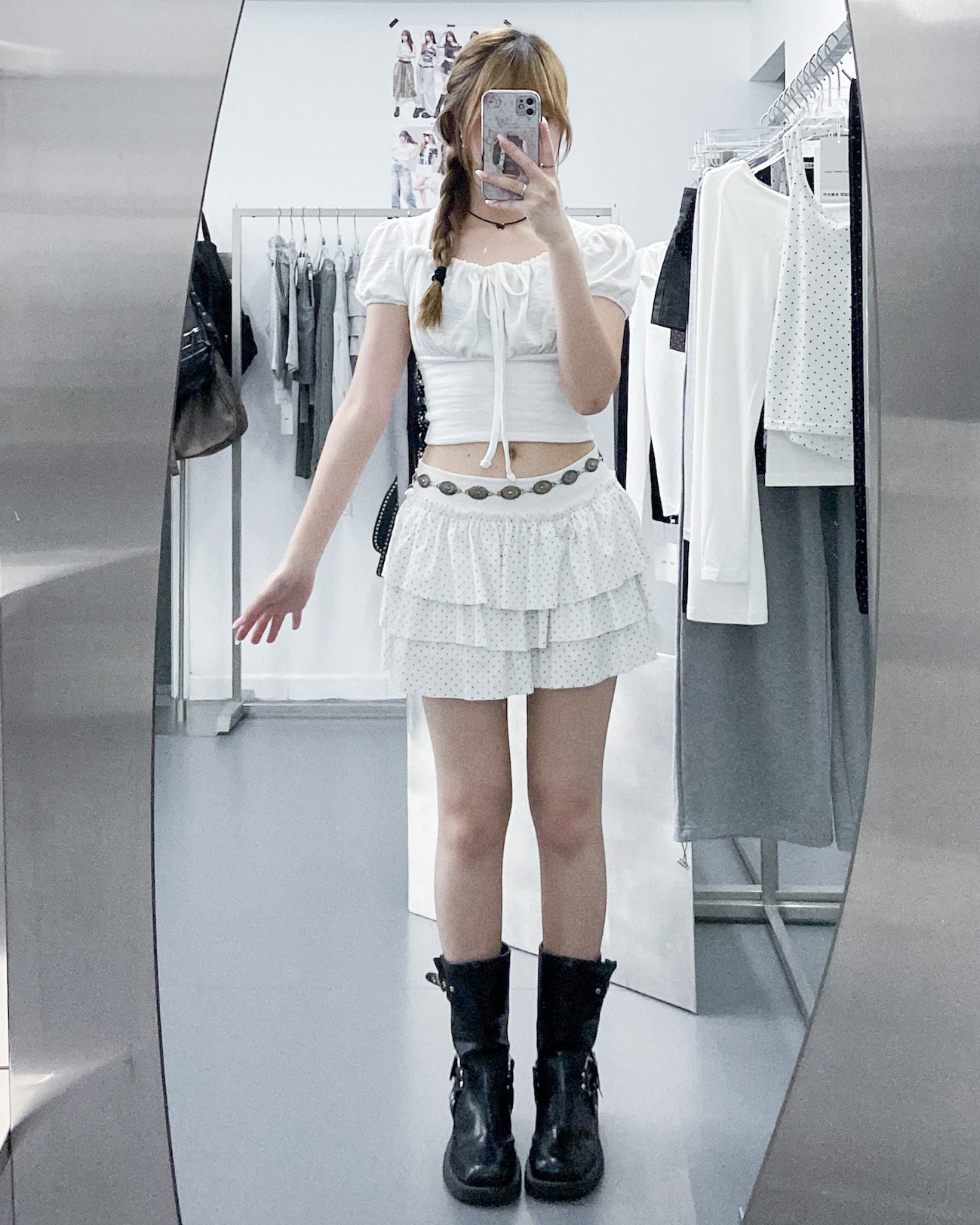 DOT DOT RUFFLE SKIRT PANTS/ 3色