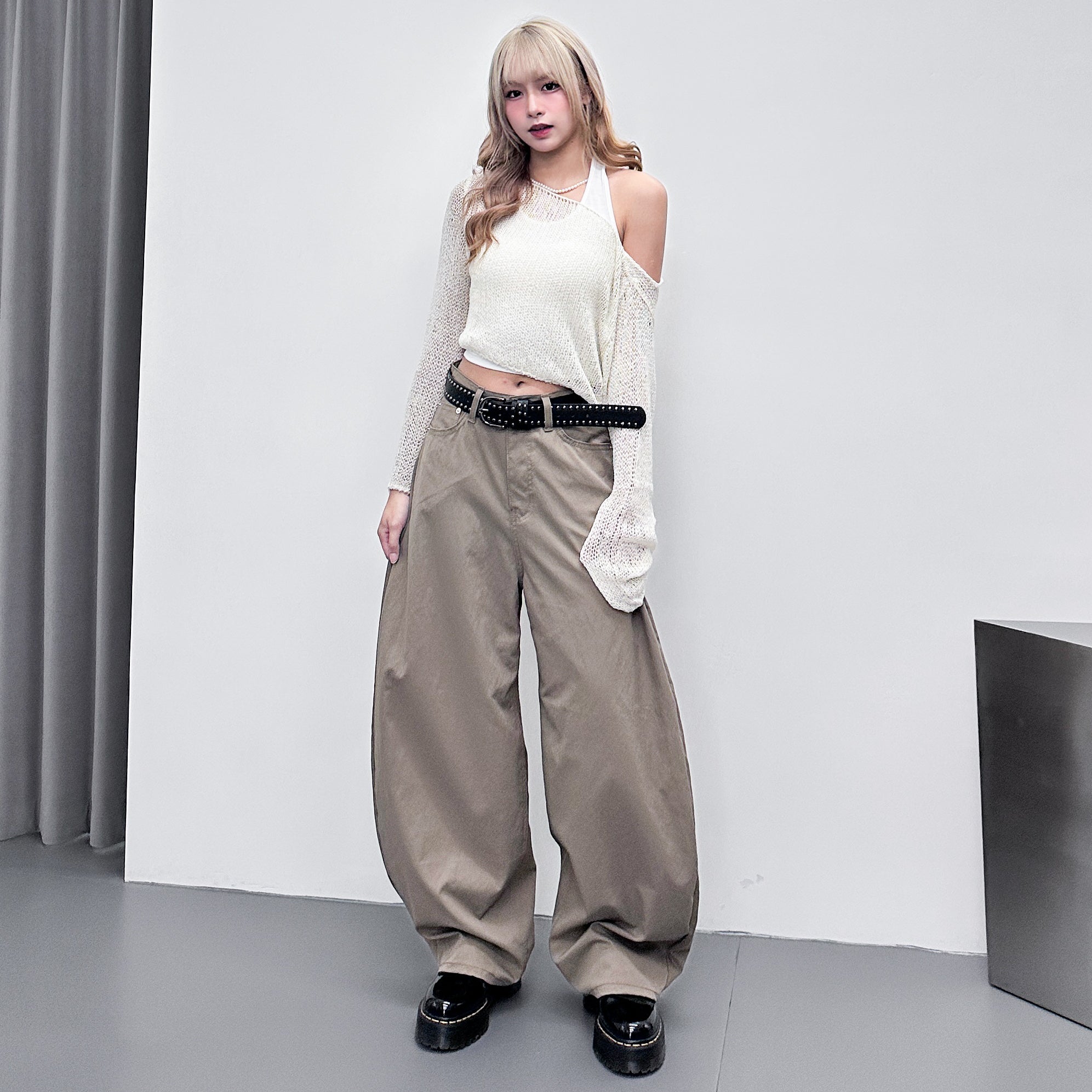 [可調節腰圍] BEST尼龍混棉! 超輕薄SCIMITAR PANTS/ 2色