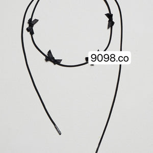 4 MINI RIBBONS CHOKER/ 2色