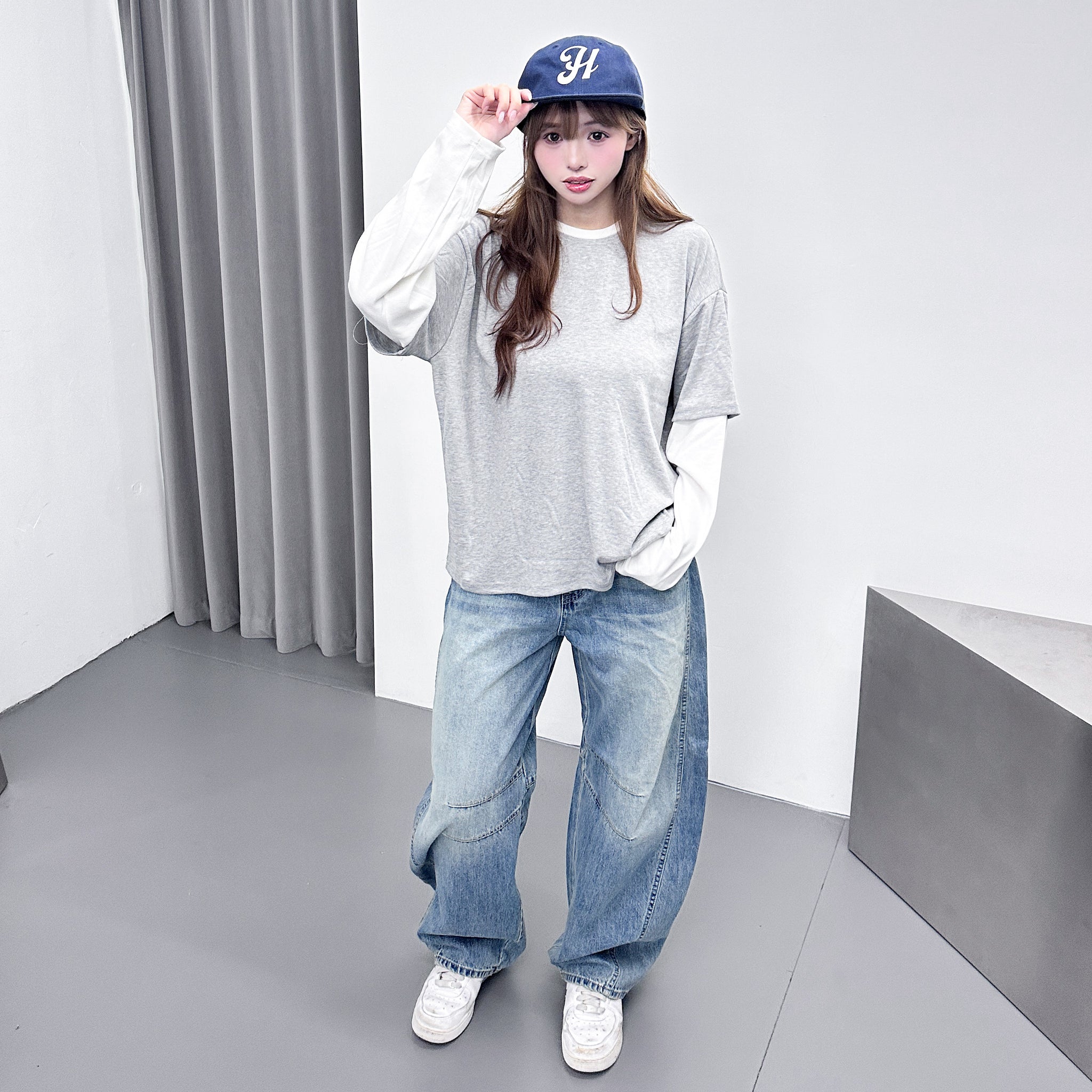 I LOVE LONDON FLAT BRIM CAP/ 2色