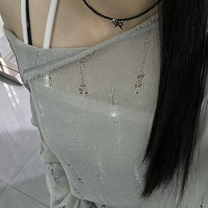 BLACK RIBBON NECKLACE/ 1色