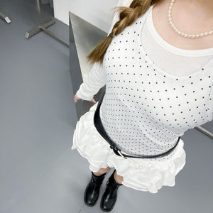 AVA RUFFLE MINI SKIRT PANTS/ 3色
