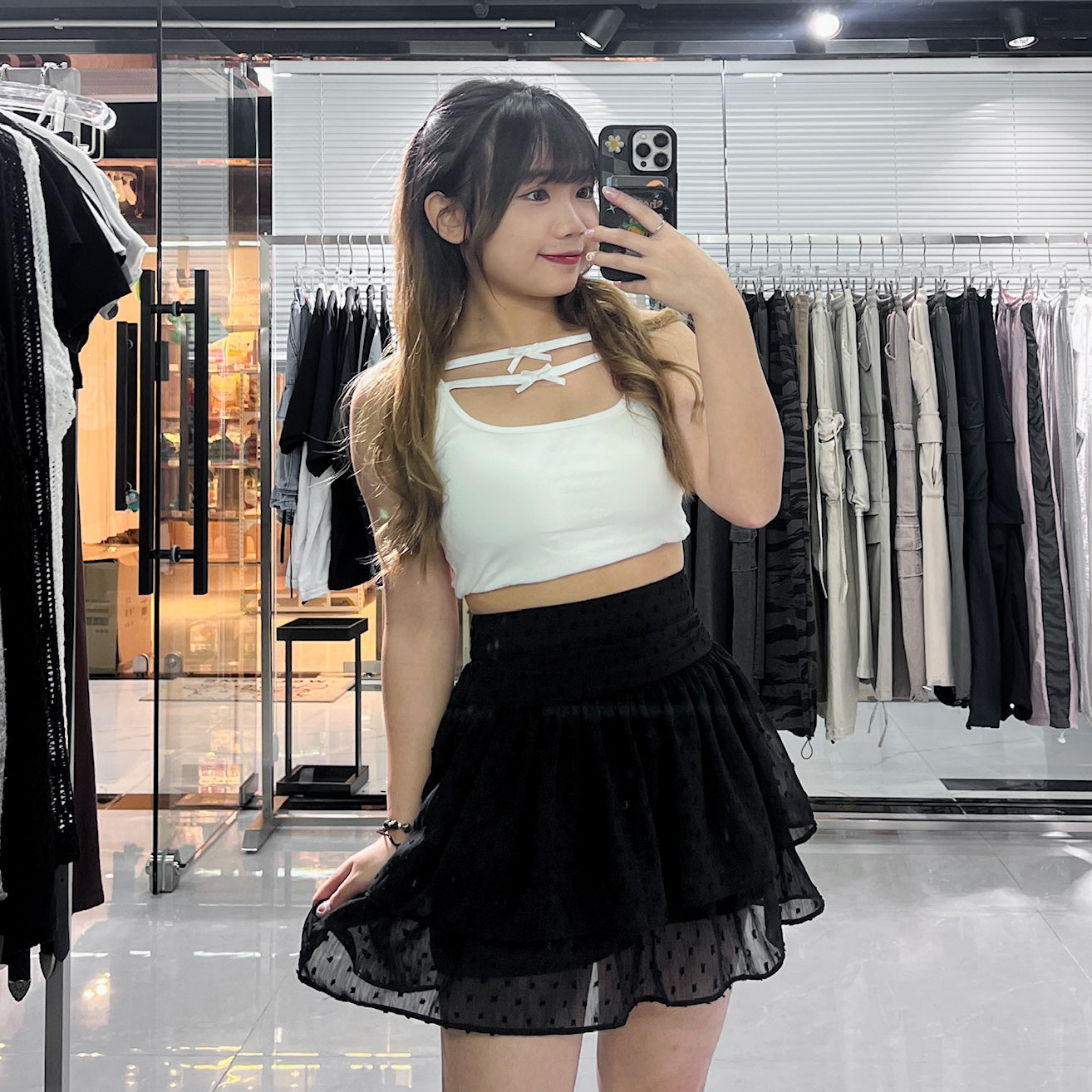 [HOT] 高質款! 2 RIBBONS CAMI TOP (Built-in Cap)/ 2色