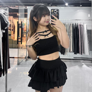 [HOT] 高質款! 2 RIBBONS CAMI TOP (Built-in Cap)/ 2色