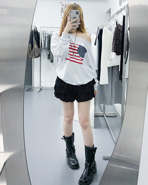 DOT DOT RUFFLE SKIRT PANTS/ 3色