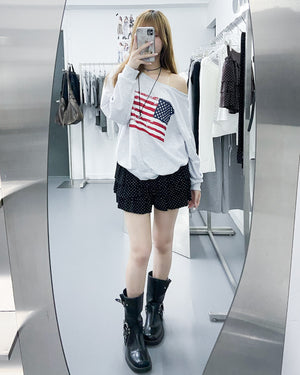 DOT DOT RUFFLE SKIRT PANTS/ 3色
