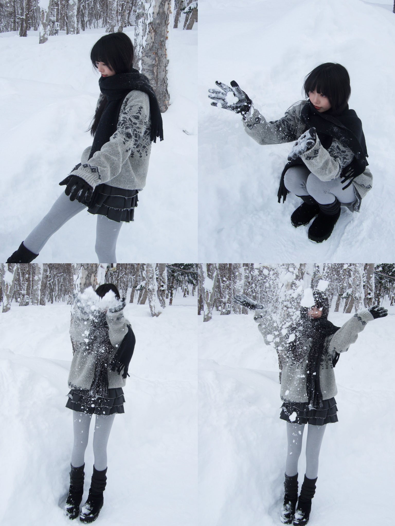 OTARU SNOWFLAKE KNIT/ 1色
