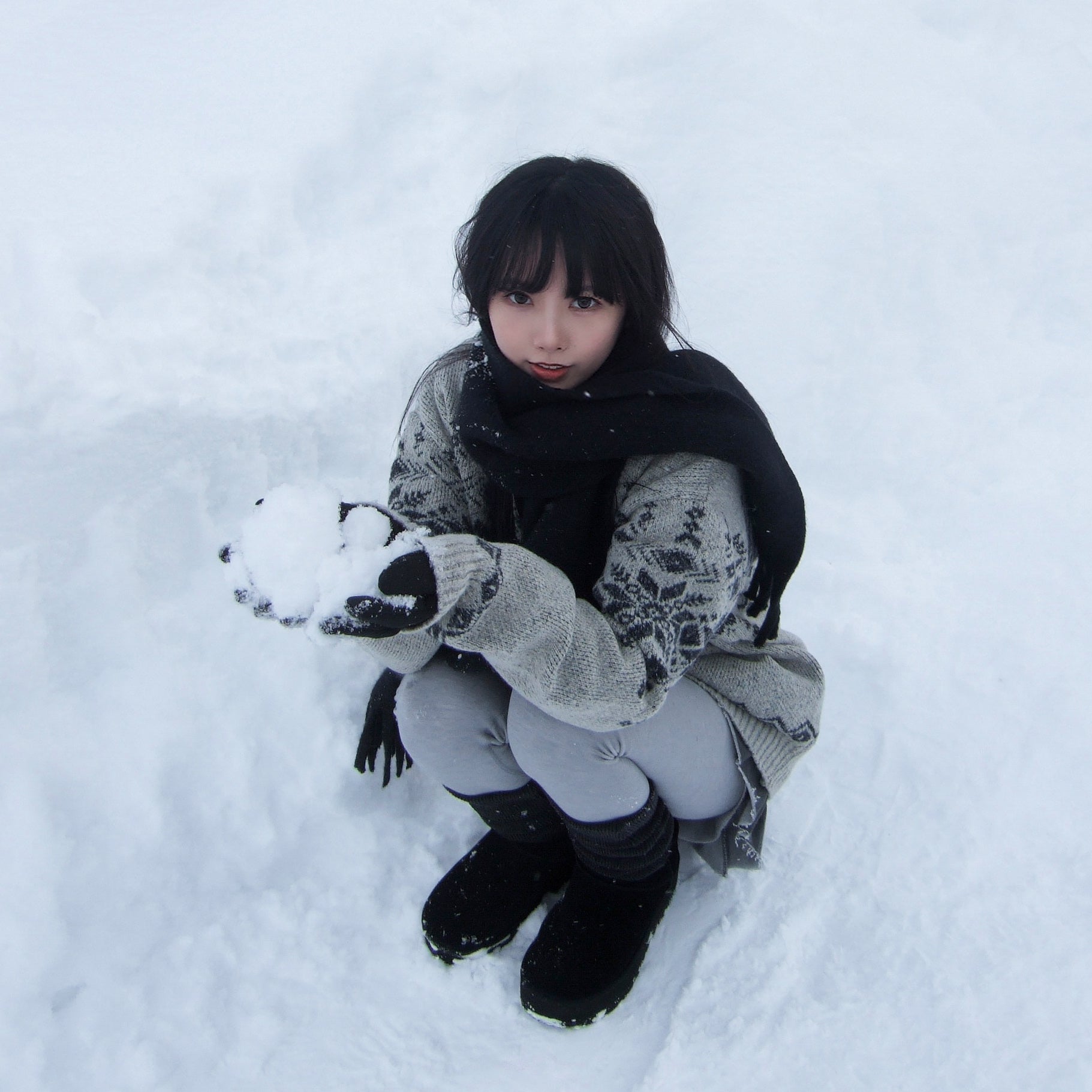 OTARU SNOWFLAKE KNIT/ 1色