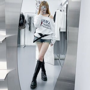 TEXAS IS FOR LOVERS OFF SHOULDER LONG SLEEVE/ 1色