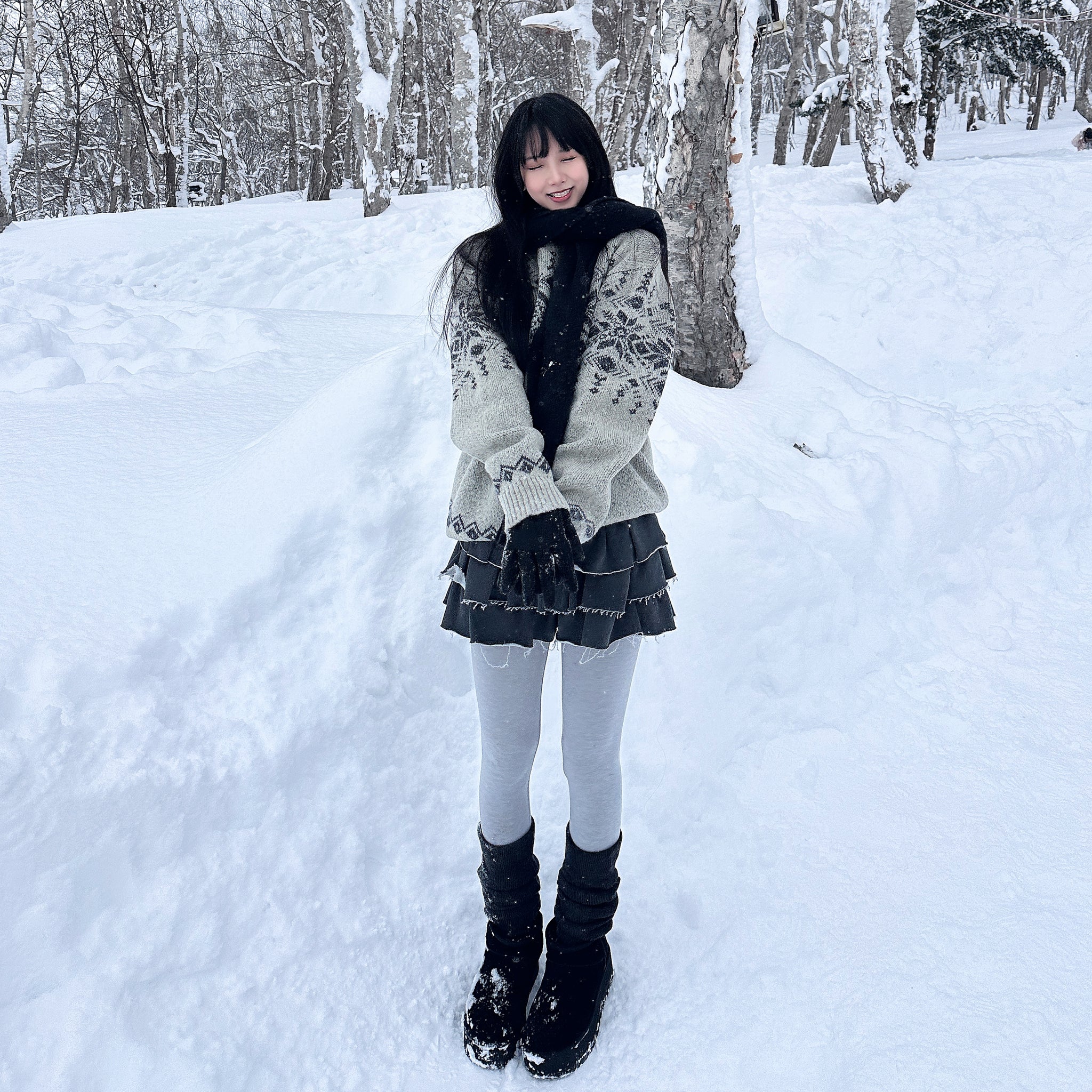OTARU SNOWFLAKE KNIT/ 1色
