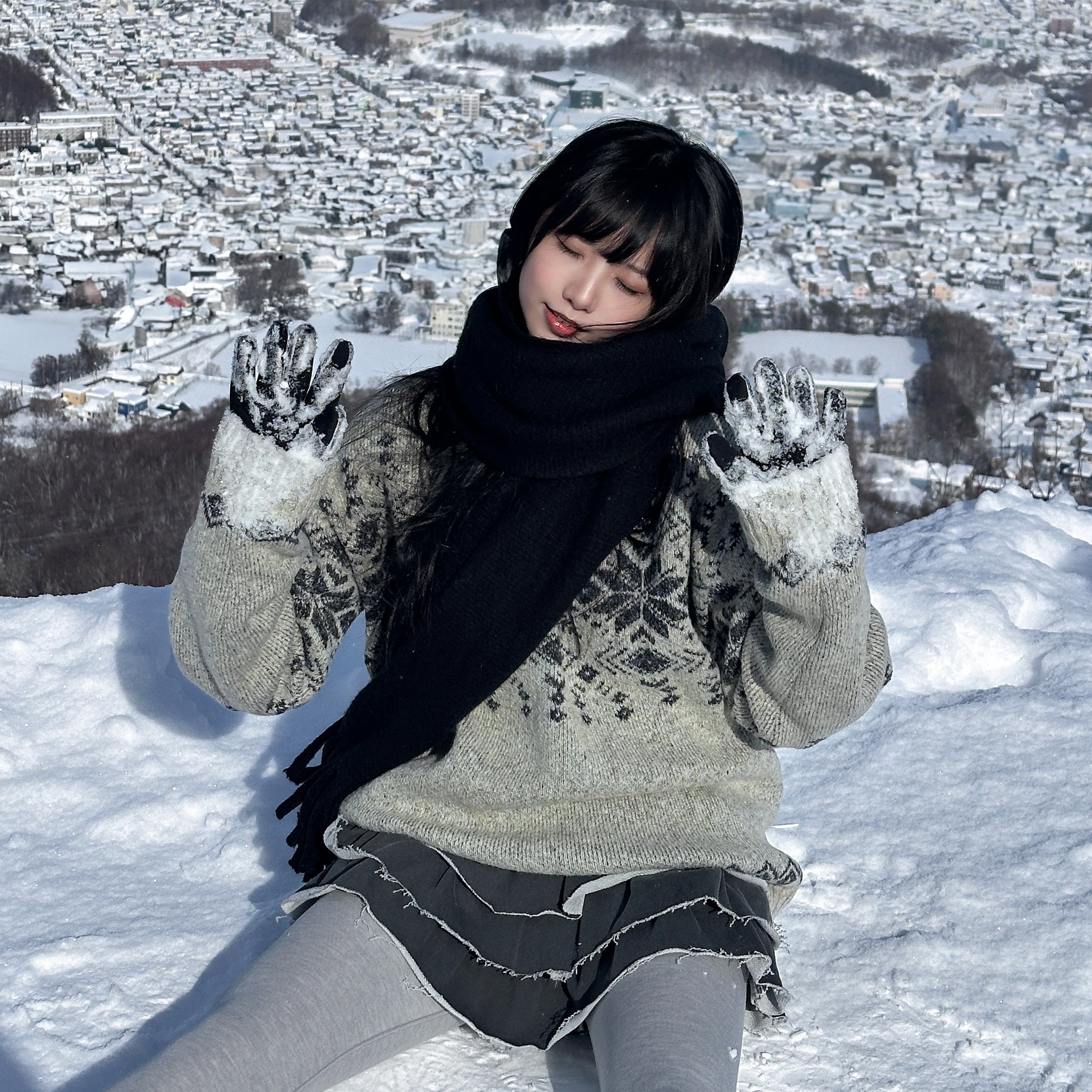 OTARU SNOWFLAKE KNIT/ 1色