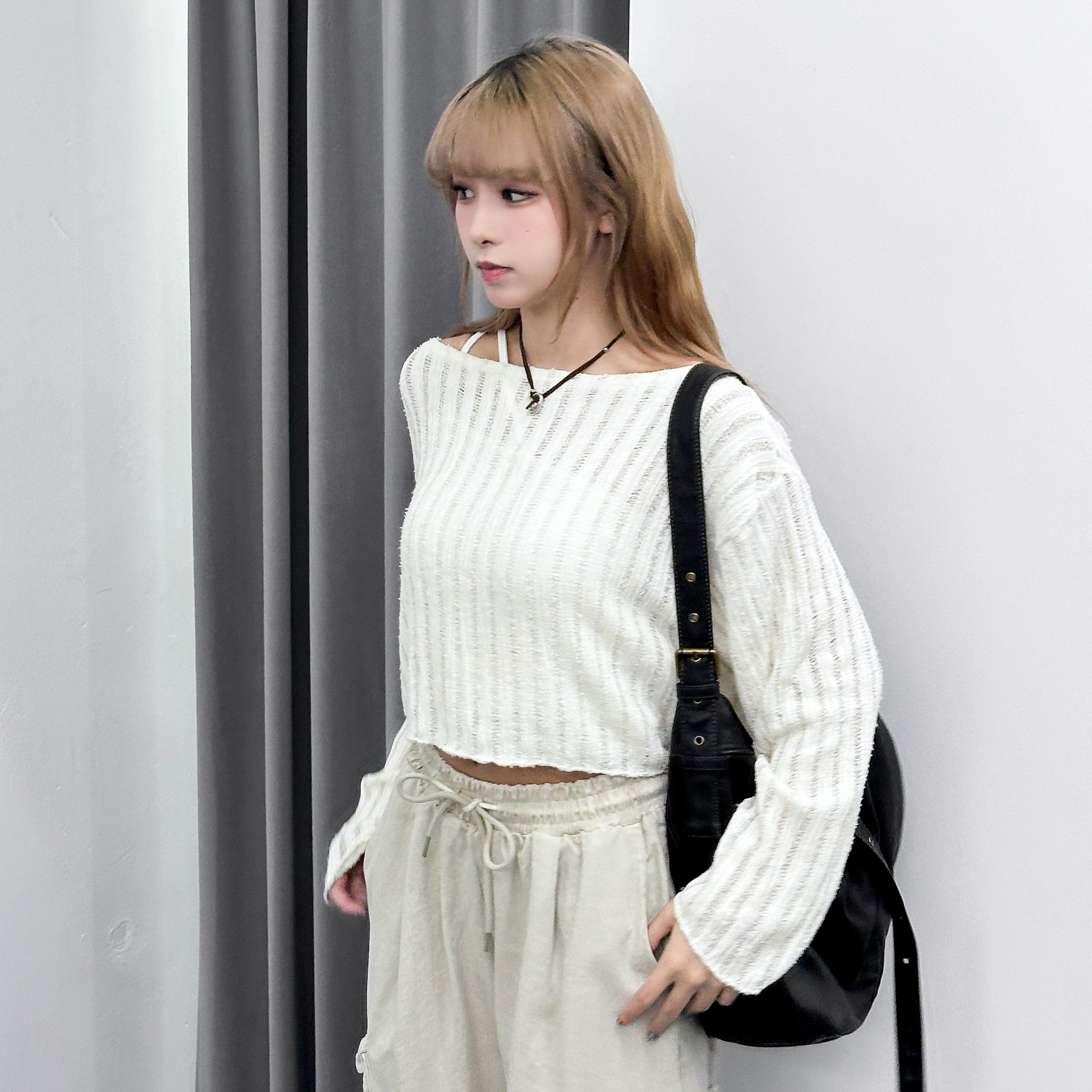 SUMMER ROUND NECK KNITWEAR/ 3色