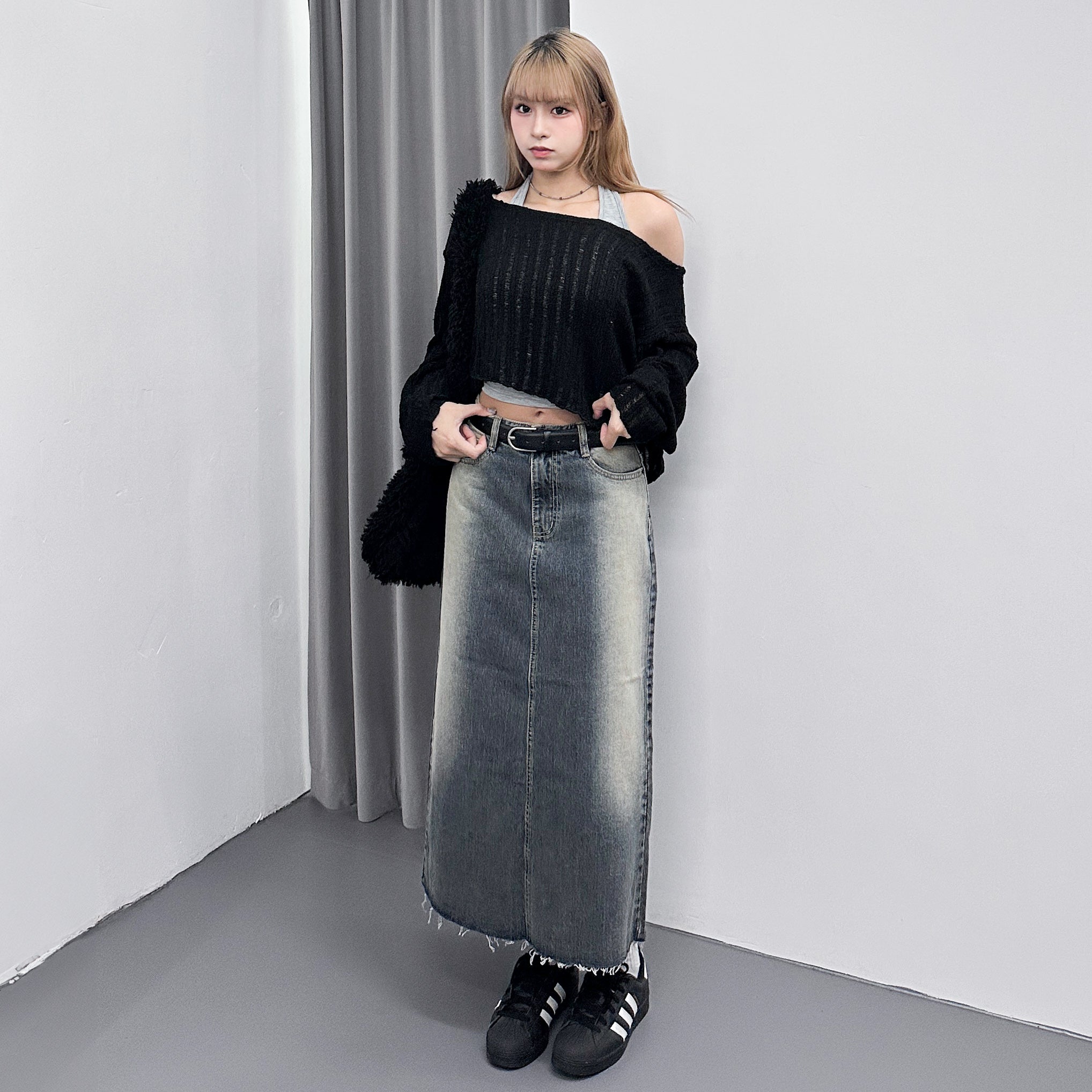 SUMMER ROUND NECK KNITWEAR/ 3色