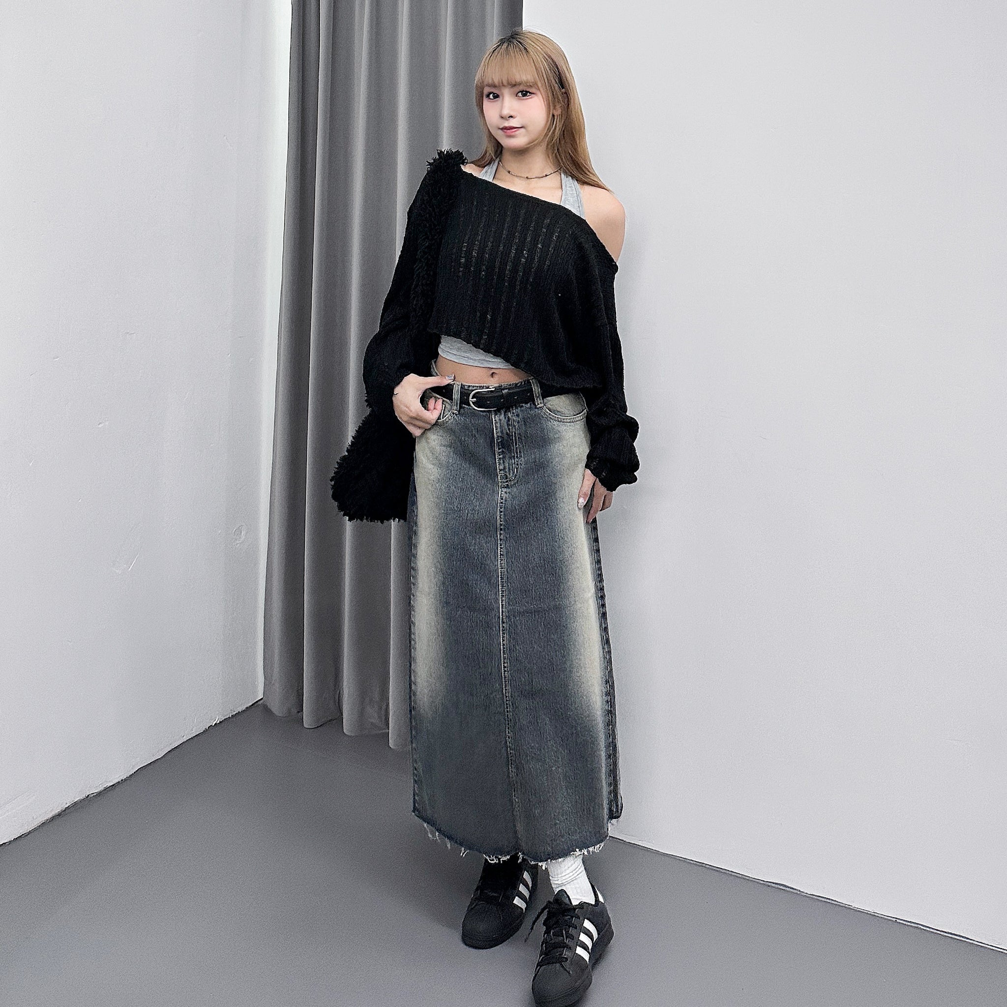SUMMER ROUND NECK KNITWEAR/ 3色