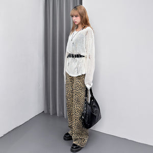 [UNISEX] SUMMER LOOSE DAMAGE KNIT/ 2色
