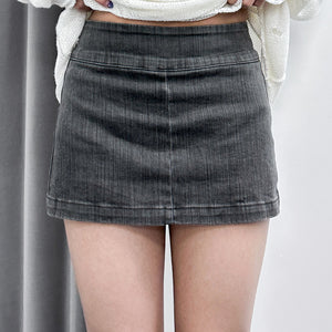 VINTAGE WASHING GREY SKIRT PANTS/ 1色